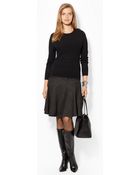 Lauren by Ralph Lauren Pointelle-Knit Sweater - Lyst