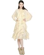 Chloé Silk Georgette Ruffled Dress - Lyst