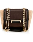 Diane von Furstenberg 440 Mini Shearling Shoulder Bag - Lyst