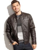 Michael Kors Michael Faux Leather Moto Jacket - Lyst