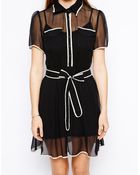 Traffic People All I Ever Wanted Shirt Dress In Silk - Lyst