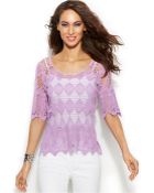Inc International Concepts Petite Lace Top - Lyst