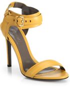 Jason Wu Leather Buckle Sandals - Lyst