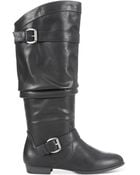 Rampage Basking Flat Knee-High Boots - Lyst