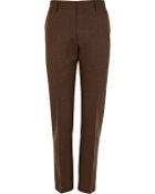 River Island Brown Skinny Suit Trousers - Lyst