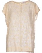 Glanshirt Blouse - Lyst