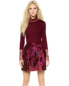 Nina Ricci Long Sleeve Blouse Bordeaux - Lyst