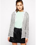 Puma Printed Hooded Zip Jacket - Lyst