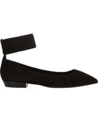 Giuseppe Zanotti Suede Ankle-Strap Skimmers - Lyst
