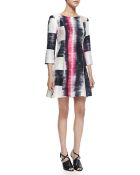 Ali Ro Long-Sleeve Print Dress - Lyst