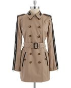 W118 By Walter Baker Zipper Accented Trench Coat - Lyst