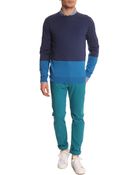 Marc By Marc Jacobs Silk Cotton Blue Sweater - Lyst