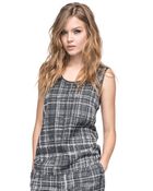 Andrew Marc Lena Printed Top - Lyst
