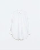 Zara Loose Poplin Shirt - Lyst