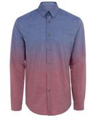 Paul Smith Navy And Damson Dégradé Shirt - Lyst
