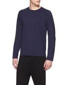 Ermenegildo Zegna Long Sleeve Techmerino T-Shirt - Lyst