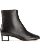 Ferragamo Block Heel Ankle Boots - Lyst