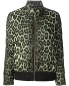 Moncler Gamme Rouge Leopard Print Padded Jacket - Lyst