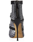 Casadei Graphic Snakeskin Sandal - Lyst