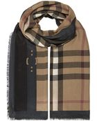 Burberry Haymarket Lurex Scarf - Lyst