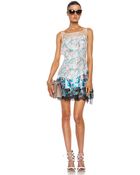 Nina Ricci Printed Silk Slip Dress - Lyst