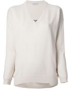 Brunello Cucinelli Vneck Sweater - Lyst