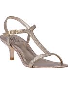 Pelle Moda Fact Sandal Platinum Gold Leather - Lyst