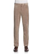 Saks Fifth Avenue Black Label Flat-Front Moleskin Trousers - Lyst