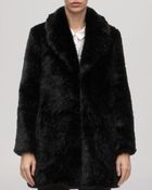 Whistles Coat - Kumiko Faux Fur - Lyst