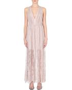 Alice + Olivia Julissa Gathered Lace Dress - Lyst