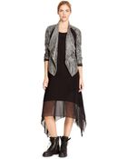 DKNY Pure Distressed Leather Jacket - Lyst