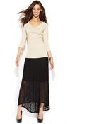 Inc International Concepts Lace High-Low Maxi Skirt - Lyst