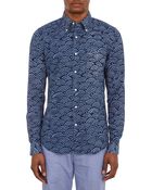 Gant Rugger Wave-Print "The Hugger" Shirt - Lyst