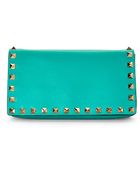 Valentino Green Rockstud Shoulder Bag - Lyst
