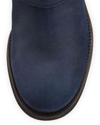 Jimmy Choo Youth Short Suede Biker Boot - Lyst