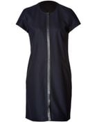 Clemens En August Sheath Dress with Leather - Lyst