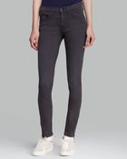 Rag & Bone Jeans - The Skinny In Distressed Charcoal - Lyst