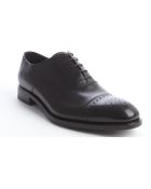 Prada Black Leather Lace Up Oxfords - Lyst