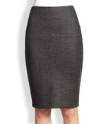 Armani Herringbone Jersey Pencil Skirt - Lyst