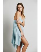Free People Womens Tattered Up Shred Slip - Lyst