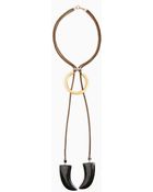 Nasty Gal Sahlah Horn Necklace - Lyst
