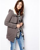 Asos Premium Parka In Linen - Lyst