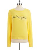 Peace Love World I Am Happiness Top - Lyst