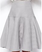 Asos Midi Skirt in Texture with Full Pleated Peplum - Lyst