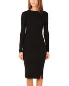 10 Crosby Derek Lam 10 Crosby Derek Lam Long Sleeve Ruched Dress - Lyst