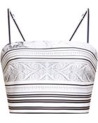 Clover Canyon Printed Neoprene Cropped Top - Lyst