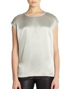 Helmut Lang Quantum Satin Top - Lyst