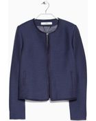 Mango Trimmed Jacket - Lyst
