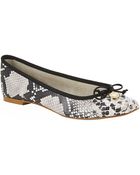 Kurt Geiger London Lourdes Snake Ballet Flat - Lyst
