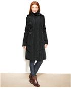 Calvin Klein Petite Hooded Down Puffer Coat - Lyst